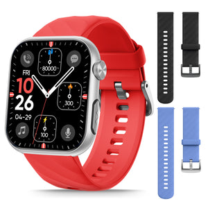 GT5 Pro Max Blood Glucose Watch With BP+HRV+ECG(EKG)+PGG+SpO2+SOS+Stress+Sleep Monitoring Supports Voice Calls And Fitness Tracker