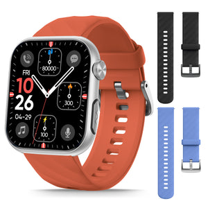 GT5 Pro Max Blood Glucose Watch With BP+HRV+ECG(EKG)+PGG+SpO2+SOS+Stress+Sleep Monitoring Supports Voice Calls And Fitness Tracker