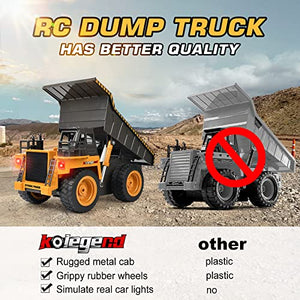 kolegend Remote Control Dump Truck & RC Engineering Vehicle Truck. 2 Pack