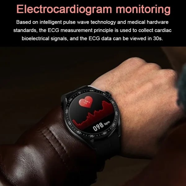 🔥🔥HW Pro Painless Blood Glucose ALL DAY Real-Time Monitoring Smart Bluetooth Watch