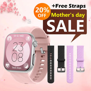 GT5 Pro Max Blood Glucose Watch With BP+HRV+ECG(EKG)+PGG+SpO2+SOS+Stress+Sleep Monitoring Supports Voice Calls And Fitness Tracker