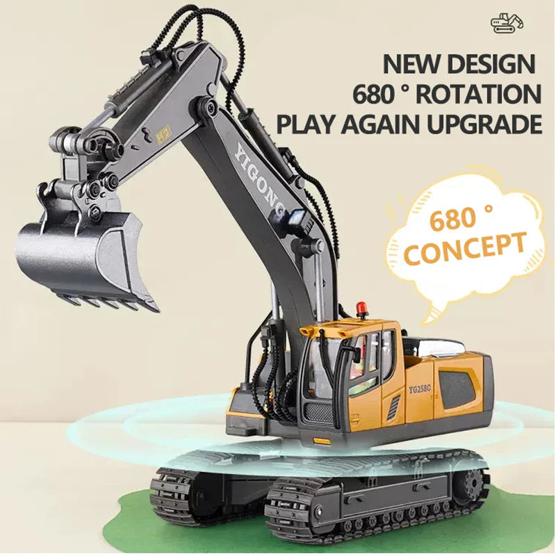 Super fun toy excavator
