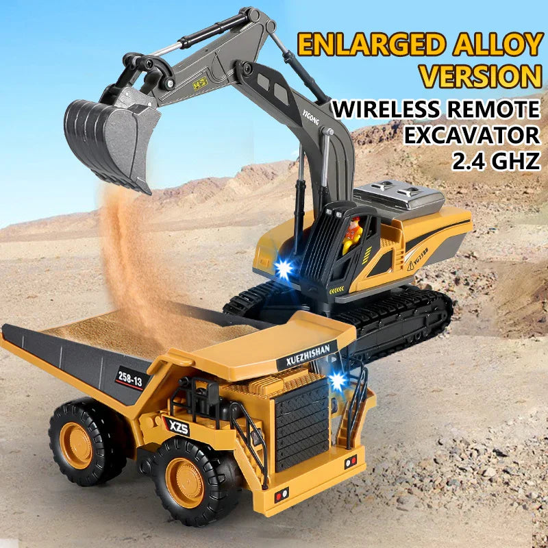 Super fun toy excavator