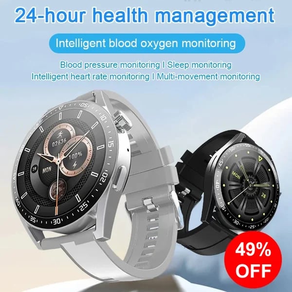 🔥🔥HW Pro Painless Blood Glucose ALL DAY Real-Time Monitoring Smart Bluetooth Watch